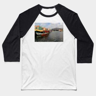 Curacao Floating Market Baseball T-Shirt